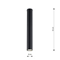 Emibig Emibig TECNO 1L BLACK - Minimalistische plafondlamp voor moderne interieurs