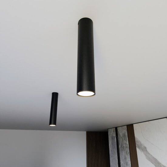 Emibig Emibig TECNO 1M BLACK - Lámpara de techo minimalista para cualquier espacio