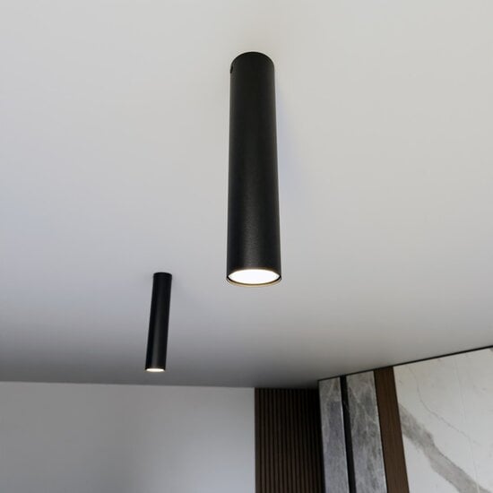 Emibig Emibig TECNO 1M BLACK - Lampe de plafond minimaliste pour tous les espaces