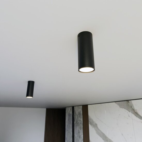 Emibig Emibig TECNO 1S BLACK - Minimalistische plafondlamp voor moderne interieurs