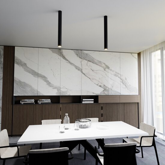 Emibig Emibig TECNO 1XL NOIR - Lampe de plafond minimaliste pour intérieurs modernes