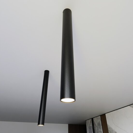 Emibig Emibig TECNO 1XL BLACK - Minimalist ceiling lamp for modern interiors