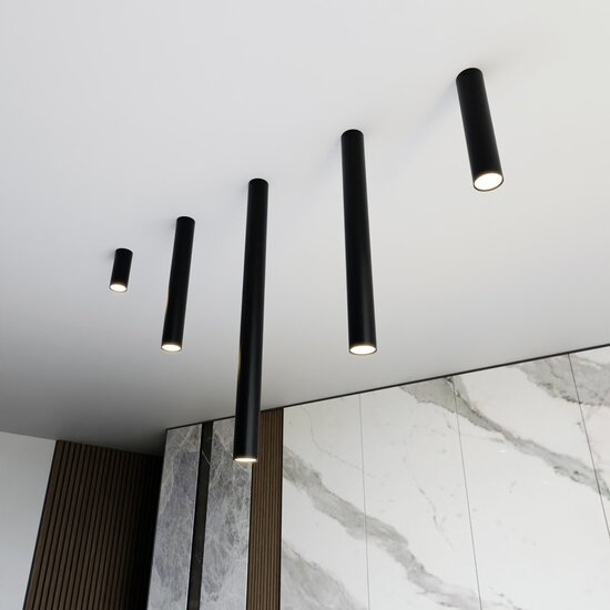 Emibig Emibig TECNO 1XXL BLACK - Lampe de plafond minimaliste pour tous les espaces