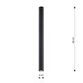 Emibig Emibig TECNO 1XXL BLACK - Minimalistische plafondlamp voor elke ruimte