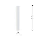 Emibig Emibig TECNO 1L WHITE - Minimalist ceiling lamp for any space