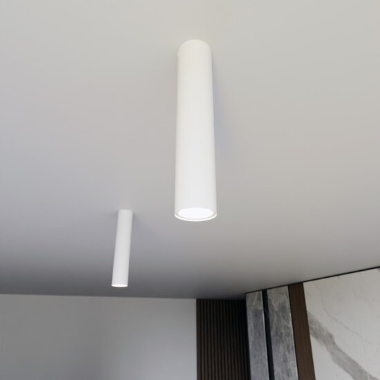 Emibig Emibig TECNO 1M WHITE - Lampe de plafond minimaliste pour tous les espaces