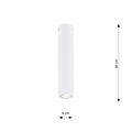 Emibig Emibig TECNO 1M Lampe Suspendue Blanche - Design Minimaliste pour Tous les Espaces