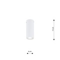Emibig Emibig TECNO 1S WHITE - Minimalist ceiling lamp for any space