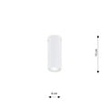 Emibig Emibig TECNO 1S WHITE - Minimalistische plafondlamp voor elke ruimte
