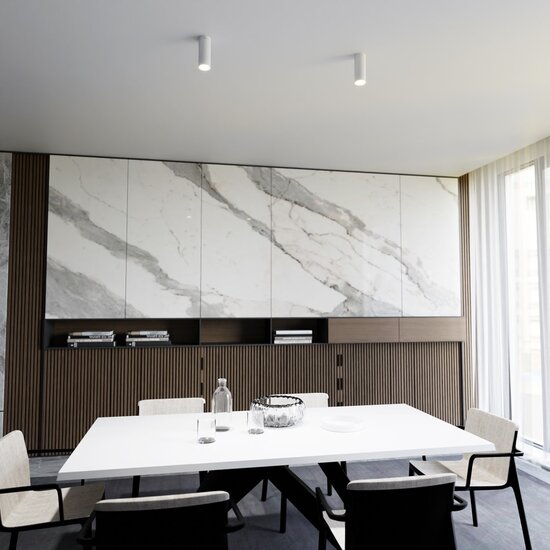 Emibig Emibig TECNO 1S Witte Plafondlamp - Minimalistisch en Stijlvol