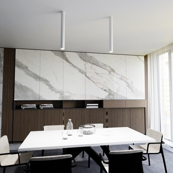 Emibig Emibig TECNO 1XL Witte Plafondlamp - Minimalistisch Design voor Elke Ruimte