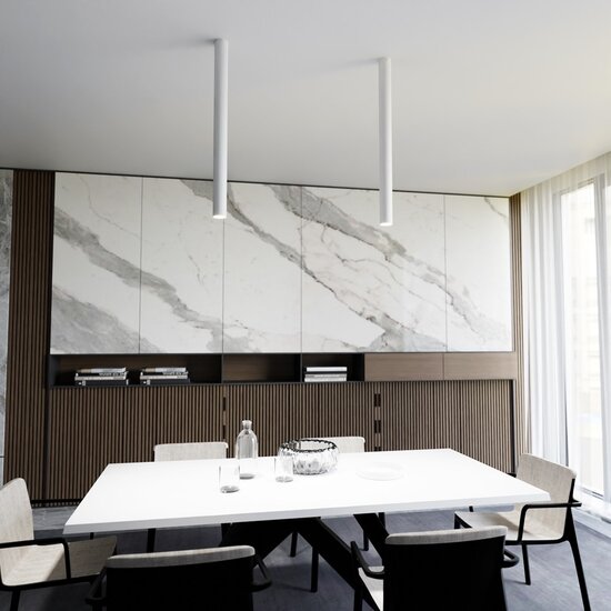 Emibig Emibig TECNO 1XXL White Pendant Light - Minimalist Design for Any Space