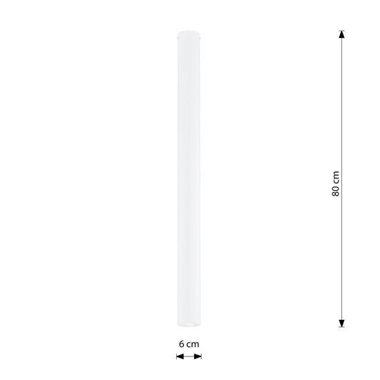 Emibig Emibig TECNO 1XXL WHITE - Minimalist ceiling lamp for any space