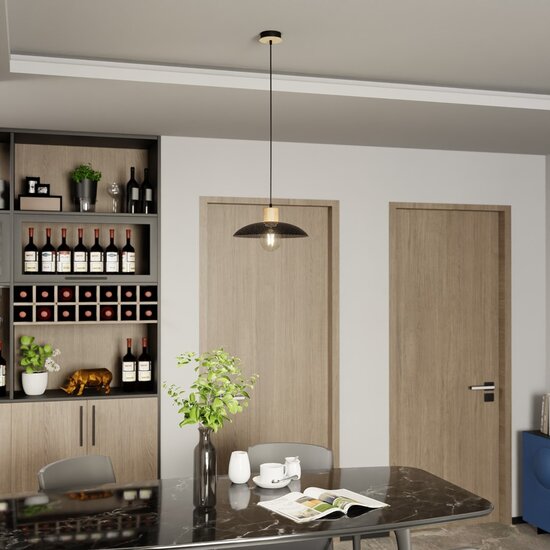 Emibig Emibig KOBE 1 BLACK - Suspension Japandi Élégante