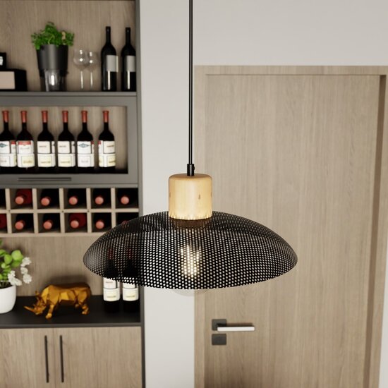 Emibig Emibig KOBE 1 BLACK - Stijlvolle Japandi Hanglamp