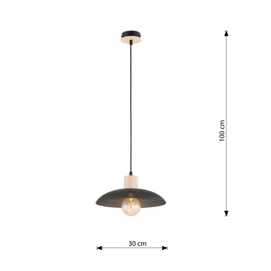 Emibig Emibig KOBE 1 BLACK - Stijlvolle Japandi Hanglamp