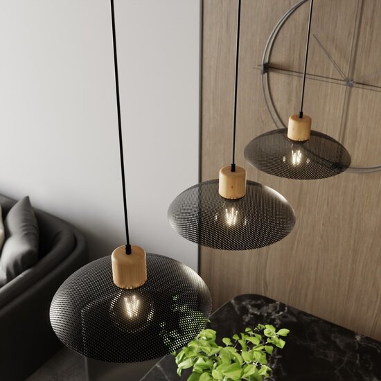 Emibig Emibig KOBE 3 BLACK - Elegant Japandi Chandelier for Any Space