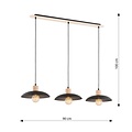 Emibig Emibig KOBE 3 BLACK - Elegant Japandi Chandelier for Any Space