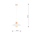 Emibig Emibig KOBE 1 WHITE - Elegante Japandi Hanglamp voor elke ruimte