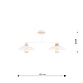 Emibig Emibig KOBE 2 WHITE - Elegant Japandi Chandelier