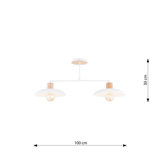 Emibig Emibig KOBE 2 WHITE - Elegante Japandi Hanglamp
