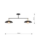 Emibig Emibig SPIRIT 2 BLACK - Elegant Japandi Chandelier