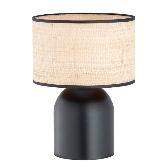 Emibig Emibig ASPEN LN1 BLACK/RATTAN - Scandinavian Table Lamp for a Stylish Atmosphere