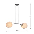 Emibig Emibig MOTIF 2 NATURAL - Lámpara colgante elegante para cualquier espacio