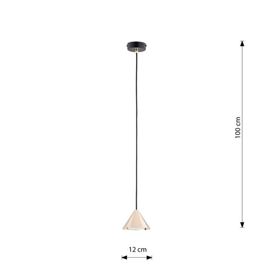 Emibig Emibig ELIT 1 BL GOLD - Lampe suspendue minimaliste pour tous les espaces