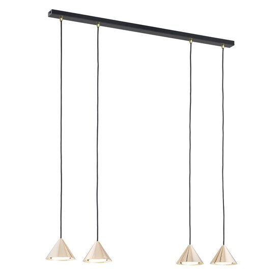 Emibig Emibig ELIT 4 BL GOLD - Minimalistische hanglamp voor elke ruimte