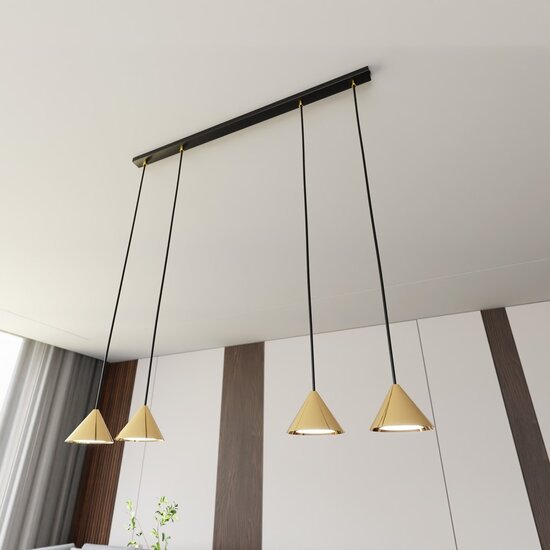 Emibig Emibig ELIT 4 BL GOLD Hanglamp - Minimalistisch Design voor Elke Ruimte