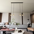 Emibig Emibig ELIT 4 BL GOLD Hanglamp - Minimalistisch Design voor Elke Ruimte