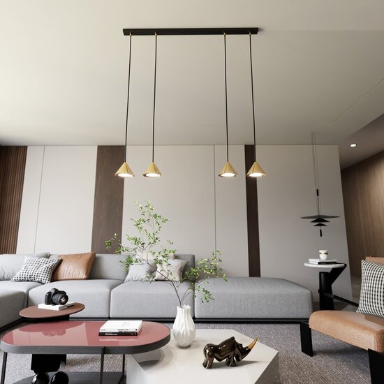 Emibig Emibig ELIT 4 BL GOLD - Minimalist pendant lamp for any space