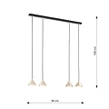 Emibig Emibig ELIT 4 BL GOLD - Minimalist pendant lamp for any space