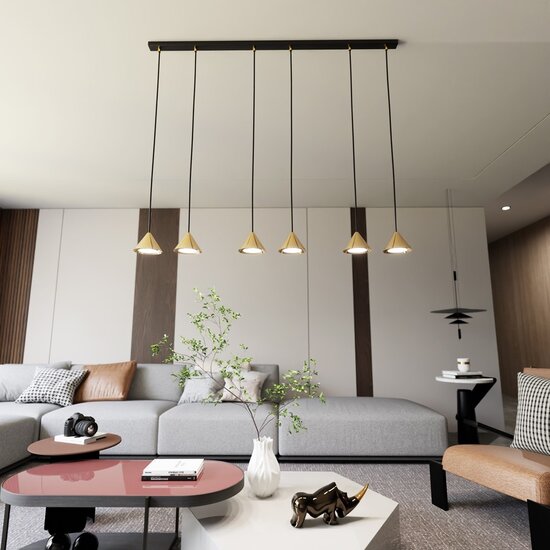 Emibig Emibig ELIT 6 BL GOLD - Minimalist Pendant Lamp for Stylish Interiors