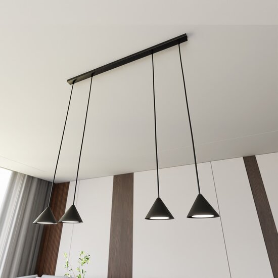 Emibig Emibig ELIT 4 BLACK - Minimalistische Hanglamp voor Stijlvolle Interieurs