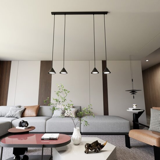 Emibig Emibig ELIT 4 BLACK - Minimalist Pendant Lamp for Stylish Interiors