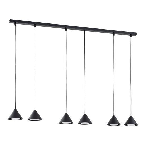 Emibig Emibig ELIT 6 BLACK - Lampe Suspendue Minimaliste pour un Intérieur Élégant