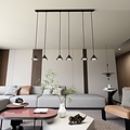 Emibig Emibig ELIT 6 BLACK - Minimalistische Hanglamp voor een Stijlvolle Interieur