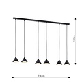 Emibig Emibig ELIT 6 BLACK - Minimalist Pendant Lamp for a Stylish Interior