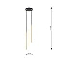 Emibig Emibig SELTER 3 PREMIUM GOLD - Luxurious pendant lamp for any space
