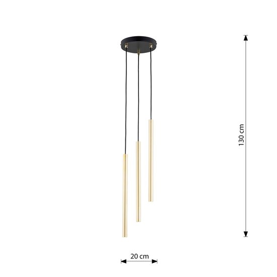 Emibig Emibig SELTER 3 PREMIUM GOLD Hanglamp - Glamour voor elke ruimte