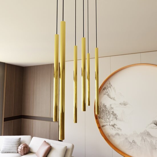 Emibig Emibig SELTER 6 GOLD - Glamouröse Pendelleuchte für jeden Raum