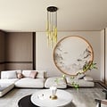 Emibig Emibig SELTER 7 PREMIUM GOLD - Glamorous Pendant Lamp for a Luxurious Atmosphere