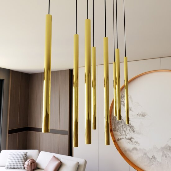 Emibig Emibig SELTER 9 GOLD - Glamour Hanglamp voor een Luxe Sfeer