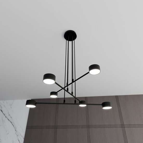 Emibig Emibig MODUS 6 BLACK - Elegant Scandinavian pendant lamp for any space
