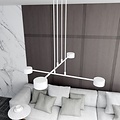 Emibig Emibig MODUS 4 WHITE - Lámpara colgante escandinava elegante