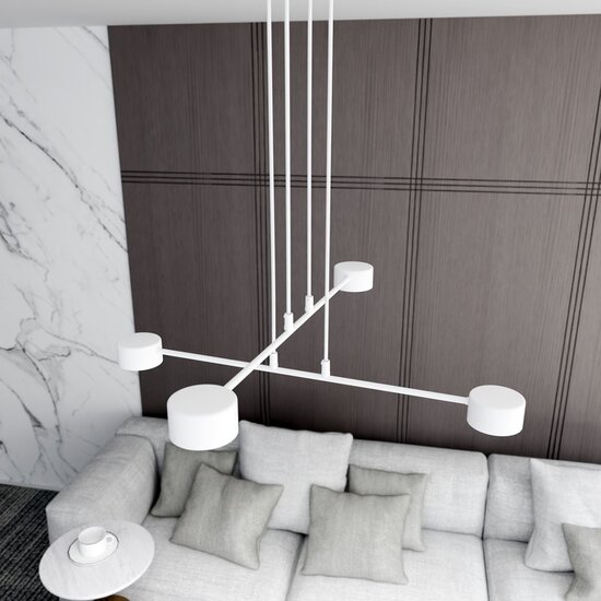 Emibig Emibig MODUS 4 WHITE - Scandinavische Hanglamp voor een Strakke Look