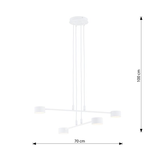 Emibig Emibig MODUS 4 WHITE - Elegant Scandinavian pendant lamp for any space
