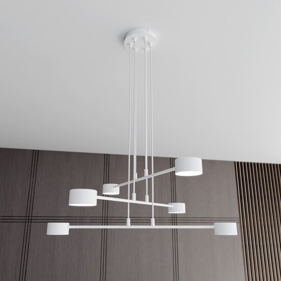 Emibig Emibig MODUS 6 WHITE - Scandinavische Hanglamp voor een Strakke Look